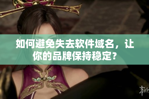 如何避免失去软件域名，让你的品牌保持稳定？