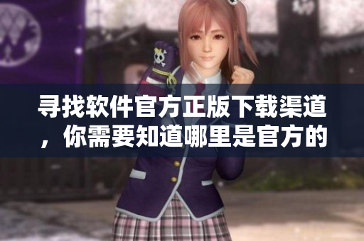 寻找软件官方正版下载渠道，你需要知道哪里是官方的入口