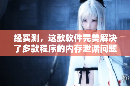 经实测，这款软件完美解决了多款程序的内存泄漏问题