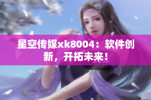 星空传媒xk8004：软件创新，开拓未来！