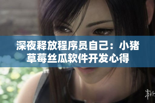 深夜释放程序员自己：小猪草莓丝瓜软件开发心得