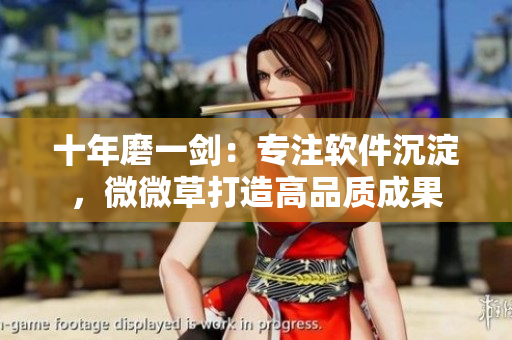 十年磨一剑：专注软件沉淀，微微草打造高品质成果