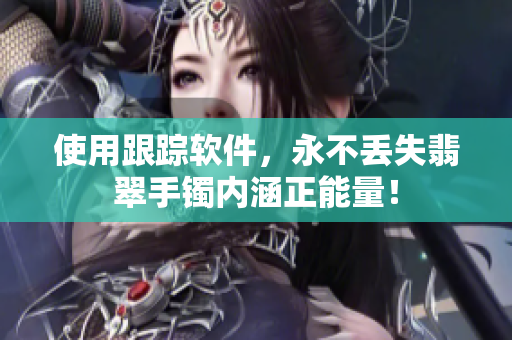 使用跟踪软件，永不丢失翡翠手镯内涵正能量！