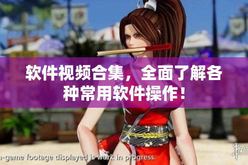 软件视频合集，全面了解各种常用软件操作！