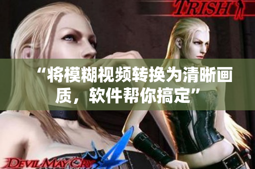 “将模糊视频转换为清晰画质，软件帮你搞定”