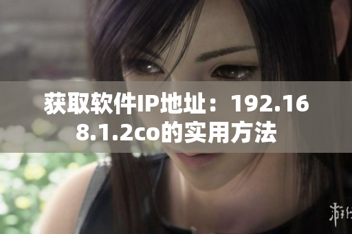获取软件IP地址：192.168.1.2co的实用方法