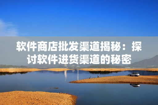 软件商店批发渠道揭秘：探讨软件进货渠道的秘密