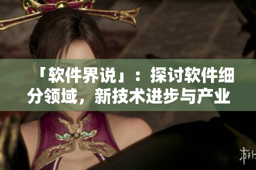 「软件界说」：探讨软件细分领域，新技术进步与产业发展。