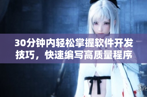 30分钟内轻松掌握软件开发技巧，快速编写高质量程序