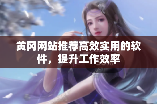 黄冈网站推荐高效实用的软件，提升工作效率