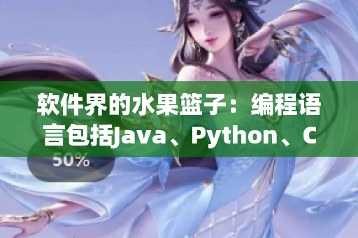 软件界的水果篮子：编程语言包括Java、Python、C++等