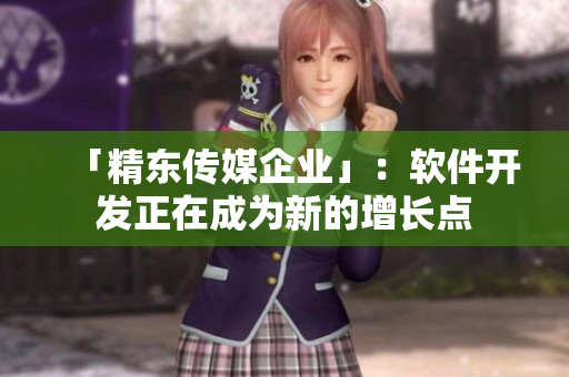 「精东传媒企业」：软件开发正在成为新的增长点