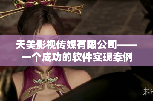 天美影视传媒有限公司——一个成功的软件实现案例