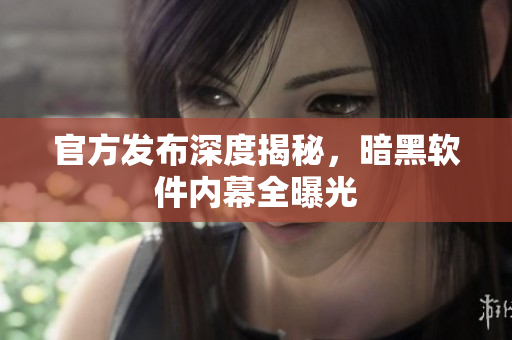 官方发布深度揭秘，暗黑软件内幕全曝光