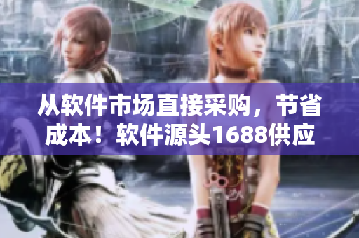 从软件市场直接采购，节省成本！软件源头1688供应链解析