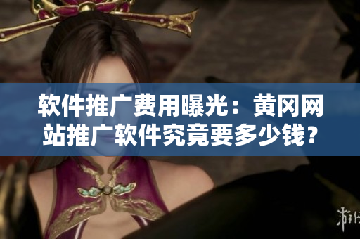 软件推广费用曝光：黄冈网站推广软件究竟要多少钱？