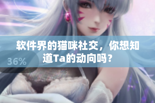 软件界的猫咪社交，你想知道Ta的动向吗？
