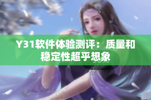 Y31软件体验测评：质量和稳定性超乎想象