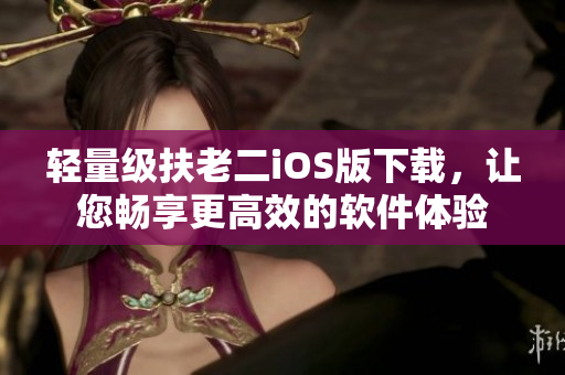 轻量级扶老二iOS版下载，让您畅享更高效的软件体验
