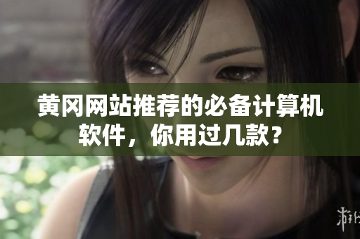 黄冈网站推荐的必备计算机软件，你用过几款？