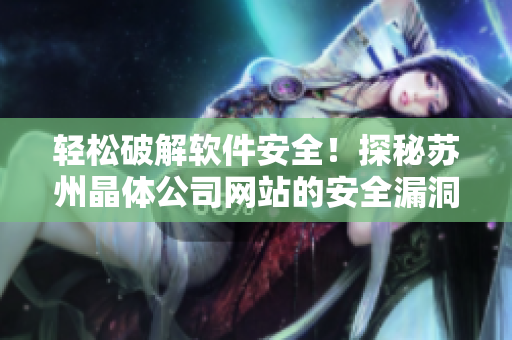 轻松破解软件安全！探秘苏州晶体公司网站的安全漏洞