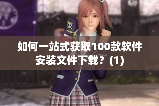 如何一站式获取100款软件安装文件下载？(1)