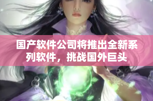 国产软件公司将推出全新系列软件，挑战国外巨头