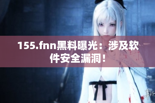 155.fnn黑料曝光：涉及软件安全漏洞！