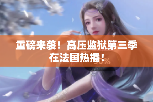 重磅来袭！高压监狱第三季在法国热播！